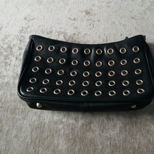 Large black clutch